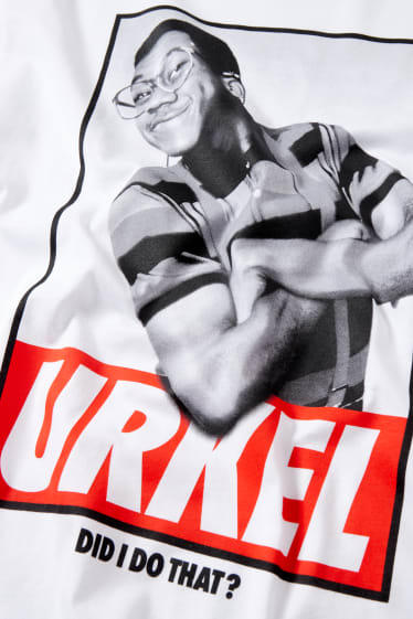 Herren - T-Shirt - Steve Urkel - weiss