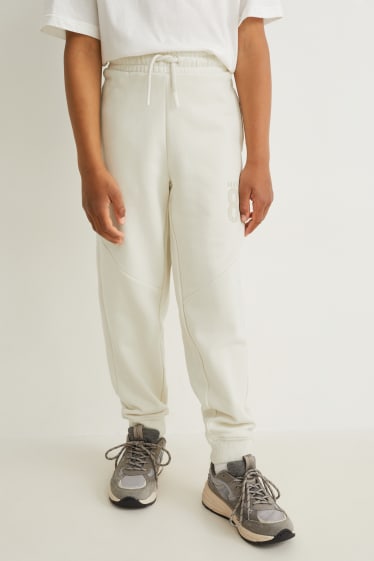 Bambini - Pantaloni sportivi - bianco crema
