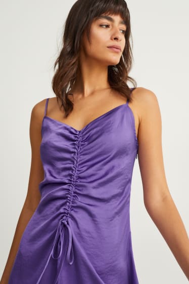 Women - A-line dress - purple