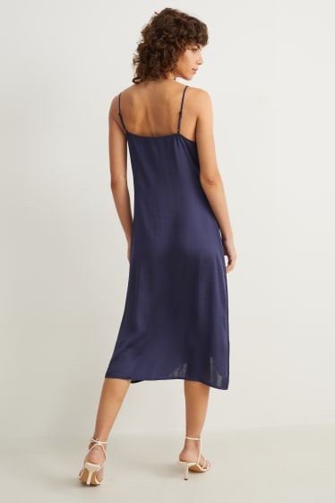 Women - A-line dress - dark blue