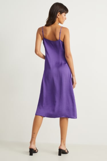 Women - A-line dress - purple