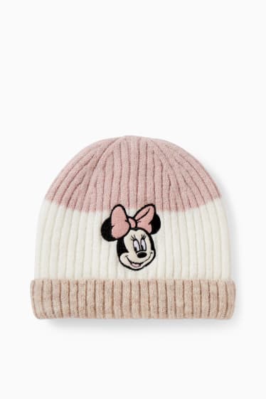Baby Mädchen - Minnie Maus - Baby-Mütze - rosa