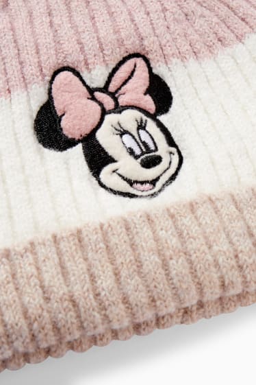 Baby Mädchen - Minnie Maus - Baby-Mütze - rosa