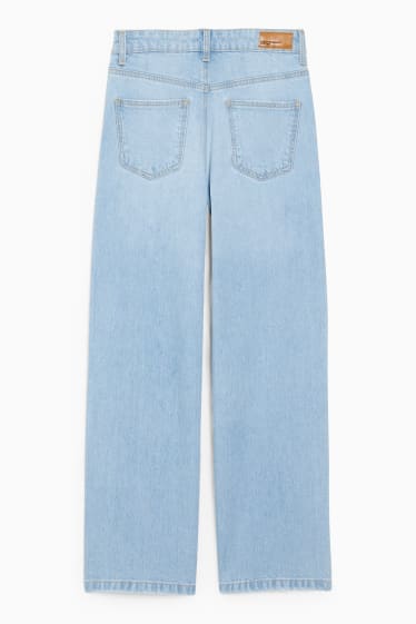 Nena - Texans wide leg - texà blau clar