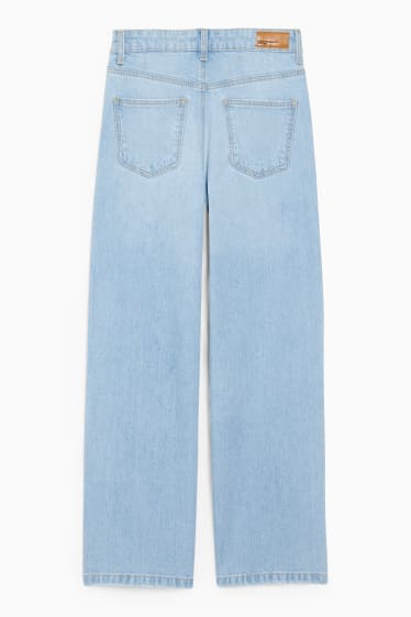 Niños - Wide leg jeans - vaqueros - azul claro