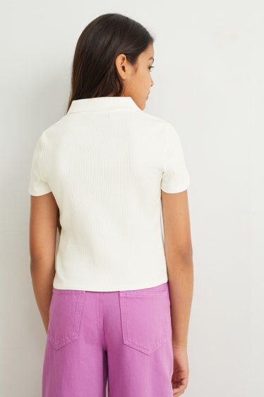 Bambine - Polo - bianco crema