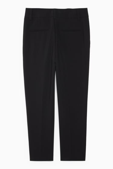 Dámské - Business kalhoty - high waist - regular fit - černá
