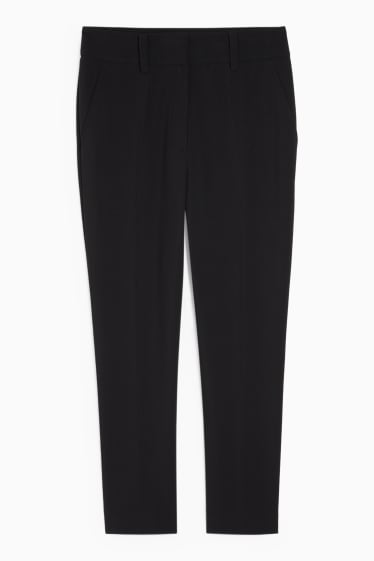 Dámské - Business kalhoty - high waist - regular fit - černá