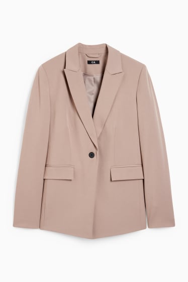 Damen - Business-Blazer - Regular Fit - 4 Way Stretch - beige