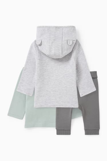 Baby Buben - Baby-Outfit - 3 teilig - grau