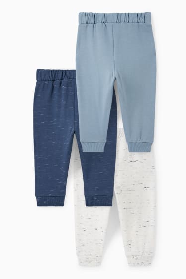 Baby: jongens - Set van 3 - babyjoggingbroek - blauw