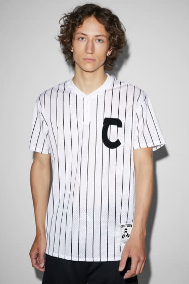 Uomo - T-shirt - a righe - bianco