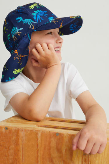 Children - Dinosaur - baseball cap - dark blue