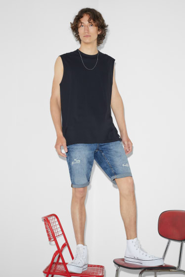 Uomo - Shorts di jeans - jeans azzurro