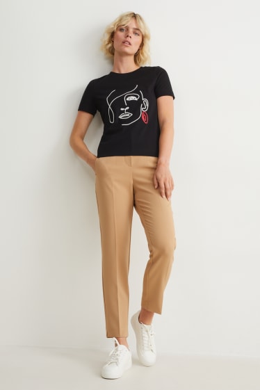Femei - Tricou - negru