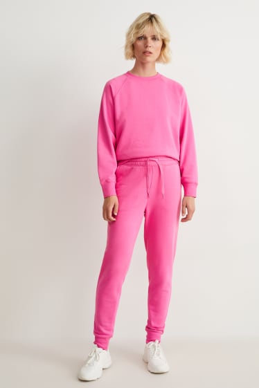 Mujer - Pantalón de deporte básico - fucsia