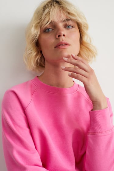 Damen - Basic-Sweatshirt - pink