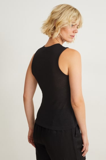 Femmes - Haut en maille - noir