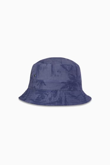 Pánské - Oboustranný klobouk - tmavomodrá