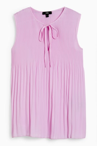 Damen - Chiffon-Bluse - hellviolett