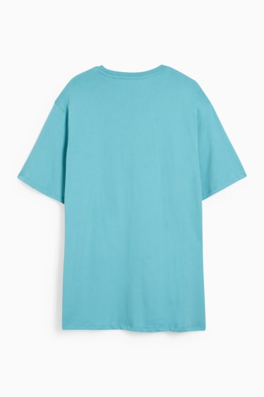 Men - T-shirt - turquoise