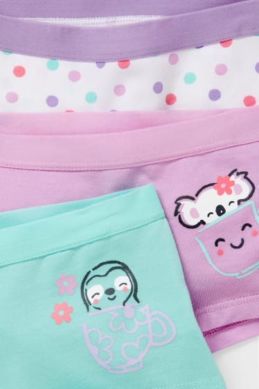 Niños - Pack de 3 - boxers - violeta claro