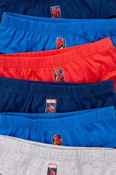 Bambini - Confezione da 6 - Uomo Ragno - slip - rosso