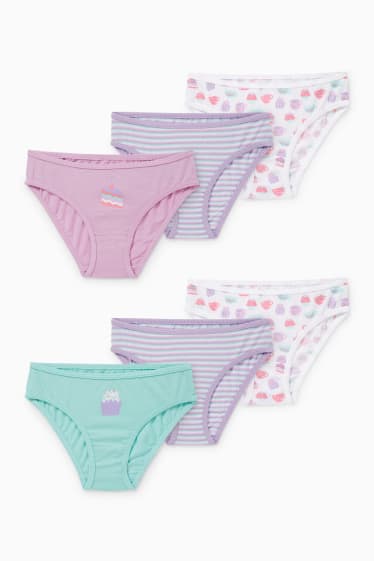 Bambini - Confezione da 6 - slip - viola chiaro