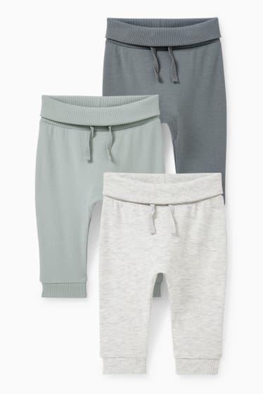 Nadó nen - Paquet de 3 - pantalons de xandall per a nadó - verd menta