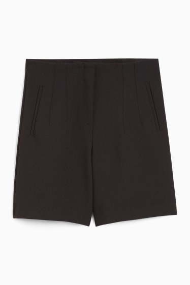 Femmes - Bermuda - high waist - noir