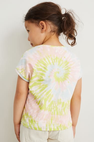 Kinder Mädchen - Kurzarmshirt - gemustert - hellgrün