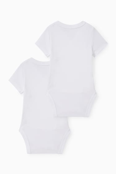 Unisex - Multipack 2er - Baby-Wickelbody - weiß