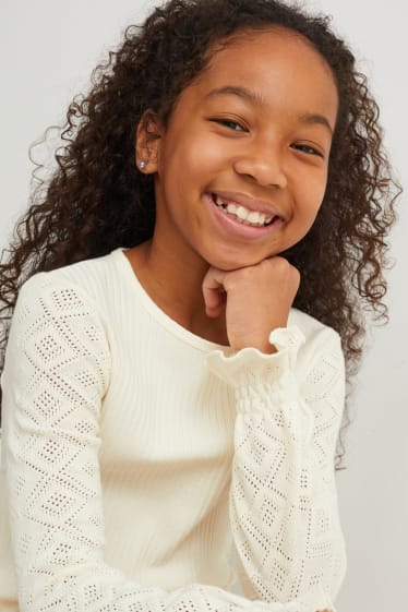 Bambine - Maglione - bianco crema