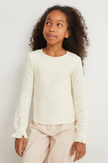 Bambine - Maglione - bianco crema