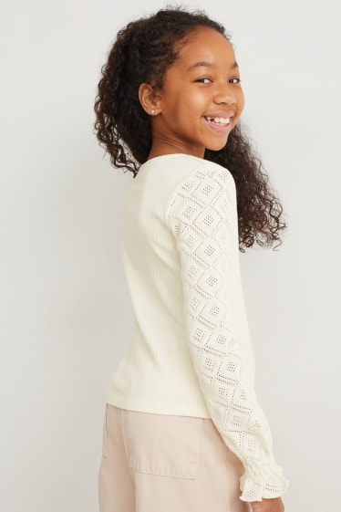 Bambine - Maglione - bianco crema