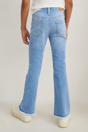 Kinderen - Flared jeans - LYCRA® - jeanslichtblauw