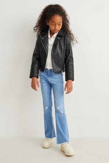 Kinder - Flared Jeans - LYCRA® - helljeansblau