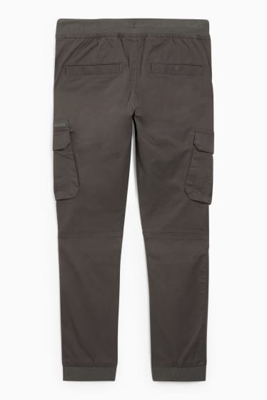 Enfants garçons - Pantalon cargo - gris foncé