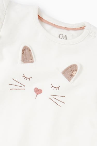 Baby Mädchen - Baby-Outfit - 3 teilig - cremeweiß