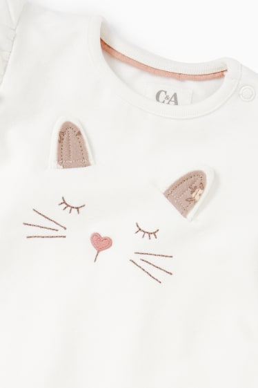 Babys - Baby-outfit - 3-delig - crème wit