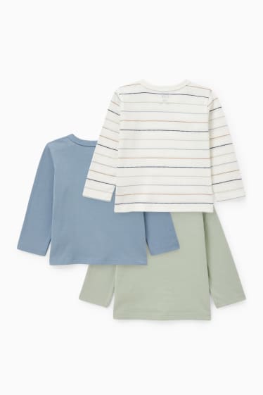 Baby Boys - Multipack of 3 - baby long sleeve top - green