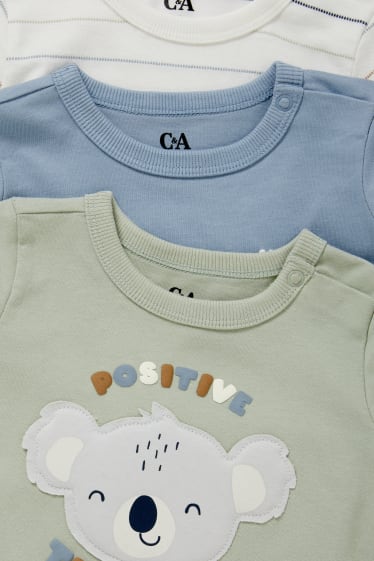 Baby Boys - Multipack of 3 - baby long sleeve top - green