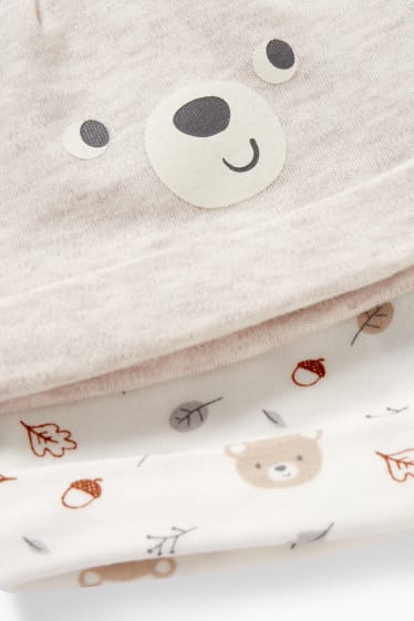 Unisex - Confezione da 2 - berretto neonati - beige chiaro
