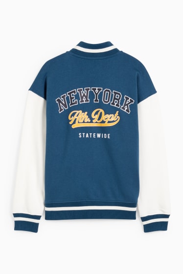 Kinder Buben - Collegejacke - blau