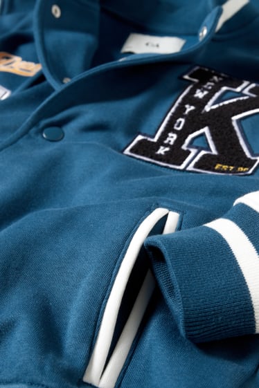 Kinder Buben - Collegejacke - blau