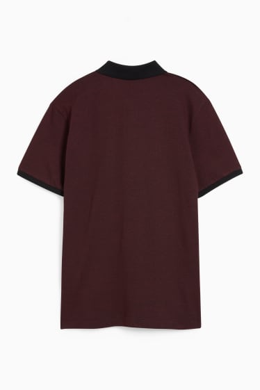 Herren - Poloshirt - bordeaux