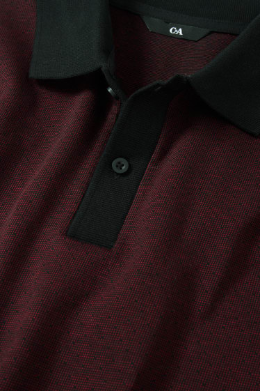 Herren - Poloshirt - bordeaux