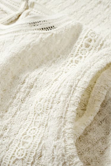 Femmes - Haut en maille - blanc crème