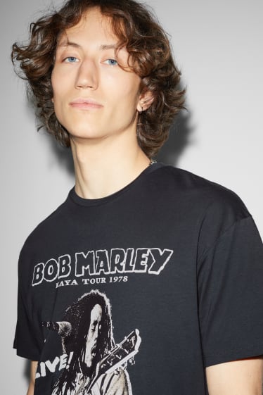 Hommes - T-shirt - Bob Marley - noir