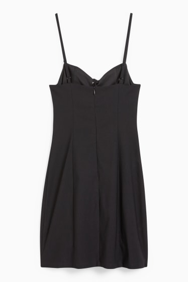 Damen - Figurbetontes Kleid - schwarz
